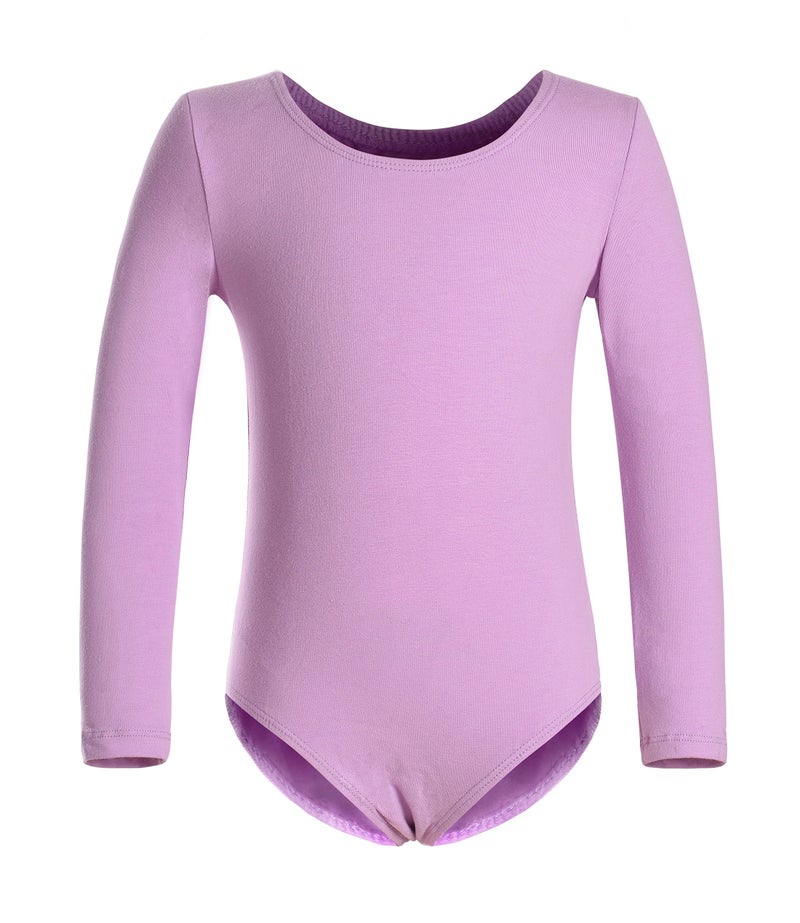 DANSHOW Girls Team Basic Long Sleeve Leotard with Skirt Kid Dance Ballet Tutu Dress(KD3028-XXL-09) - Image 2